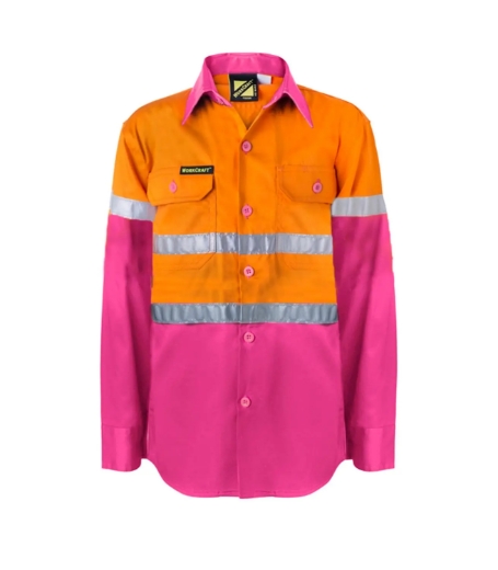 Picture of WorkCraft, Kids L/S Reflective Shirt